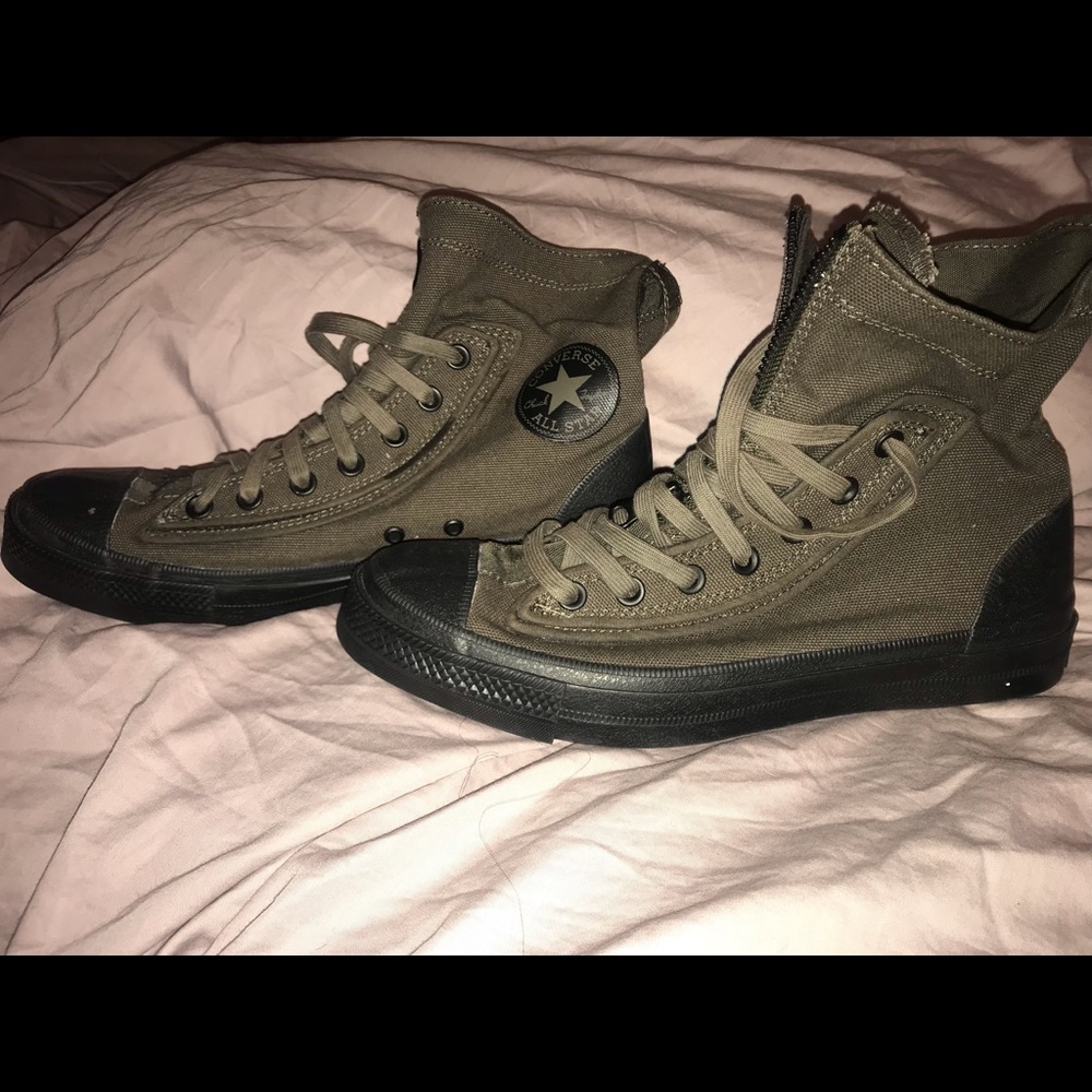 Men’s Army Green High Top Converse